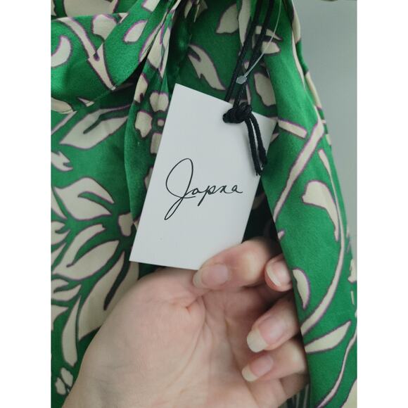Japna Skirt Floral Midi Wrap Small Satin Feel NWT - Picture 2 of 4